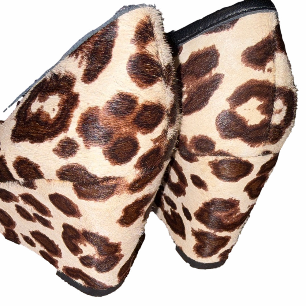 Kate Spade Kacey Calf Hair Leopard Wedges | EUC | Sz 7 - Picture 5 of 6